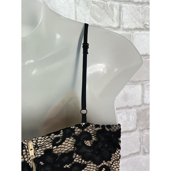 NWT B Darlin Macy’s Black Lace Bodycon Mini Dress - Picture 11 of 12